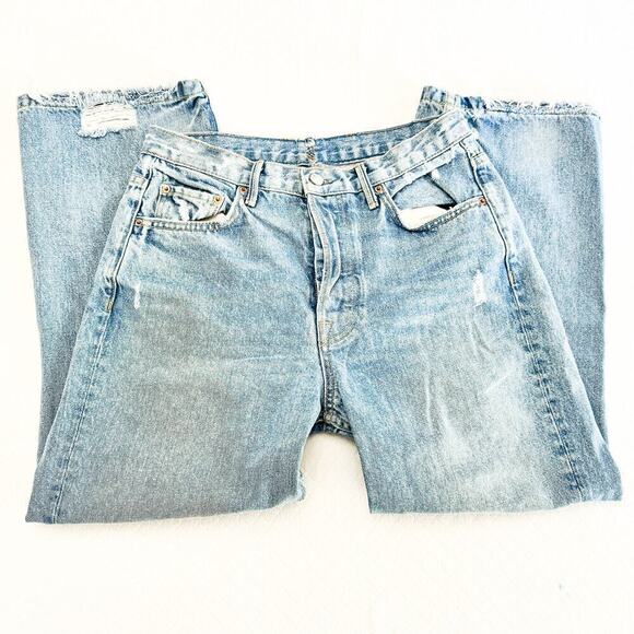 GRLFRND Linda Straight Leg Denim Jeans Light Wash GF4056291 Size 29 - Picture 4 of 11